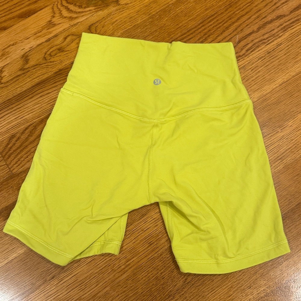 lululemon athletica Yellow Bike Shorts - Picture 2 of 3